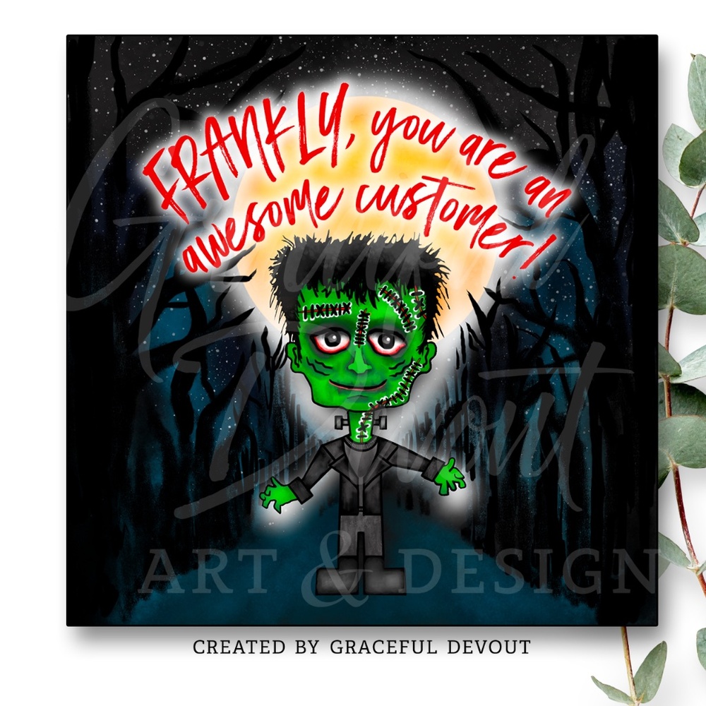 FRANKLY, You Are An Amazing Customer! 2" 48ct. Stickers